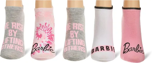 Vista 2 de Barbie Paquete de 5 calcetines para mujer