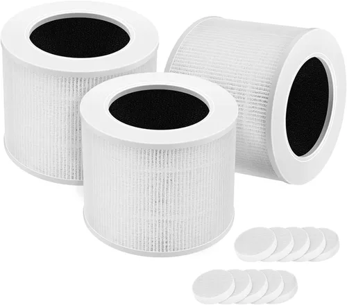 Vista 9 de Filtro de Repuesto Core Mini Compatible con Purificador de Aire LEVOIT Core Mini, Core Mini-P, Reemplaza la Parte #Core Mini-RF, 2 Filtros y 10