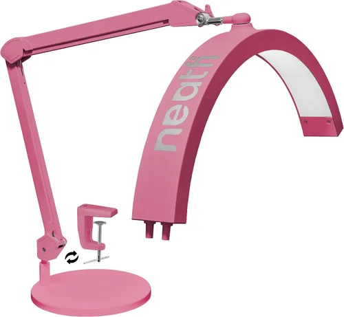Vista 11 de Neatfi Lámpara de mesa LED media luna para esteticistas, técnico de uñas y cosmetóloga para arte de manicura, facial, depilación, hilo y tatuajes