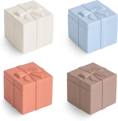 Vista 11 de mushie - Juego de cupcakes de silicona para mezclar y combinar de 4 piezas Sin molde