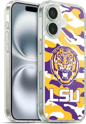 Vista 172 de Head Case Designs Funda de gel suave con licencia oficial de la Universidad Estatal de Louisiana LSU Camou compatible con Apple iPhone 7 Plus/iPhone