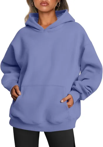 Vista 47 de Trendy Queen Sudaderas con capucha de gran tamaño para mujer, sudaderas de felpa para mujer, suéteres de moda de otoño, suéteres de invierno Lunares