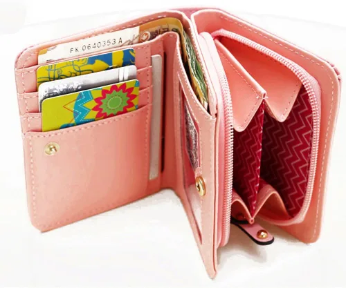 Vista 5 de FXTXYMX - Monedero de piel sintética para mujer