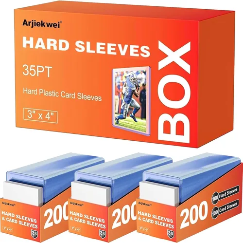 Vista 11 de Arjiekwei - 400 fundas para tarjetas de plástico duro, 3 x 4 pulgadas, 35PT