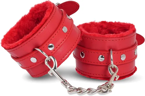 Vista 7 de Rbenxia Esposas de muñeca para adultos de cuero PU cinturón de sujeción de esposas Adjustable Handcuffs Ankle Bracelets,SM,Bondage Fetish
