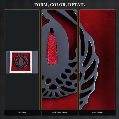 Vista 4 de Handmade Sword - Espada Samurai de aleación de hierro Tsuba, con caja de madera, para espadas Katana Wakizashi iron alloy tsuba hand guard, choose