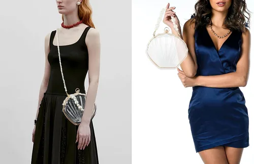 Vista 2 de Mini bolso cruzado con asa superior para mujer