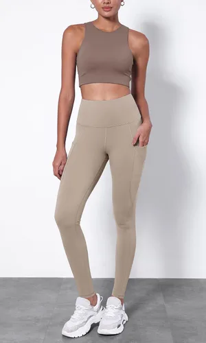 Vista 2 de ODODOS - Leggings de yoga de cintura alta con bolsillos para mujer, pantalones de yoga deportivos con control de abdomen, no se transparentan
