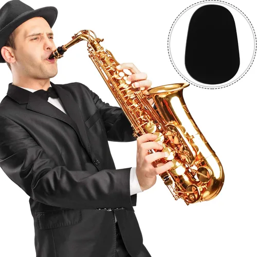 Vista 6 de Boao 160 piezas de 0.031 in de grosor para saxofón y clarinete para boquilla, parches de goma gruesa con adhesivo fuerte para músicos principiantes