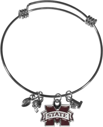 Vista 3 de Siskiyou Sports NCAA unisex-adult Charm Bangle Bracelet