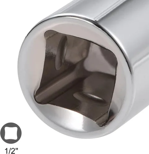 Vista 4 de uxcell 2 unidades de 1/2 pulgada (F) x 3/8 pulgadas (M) reductor de enchufe para llaves de trinquete, hembra a macho, Cr-V