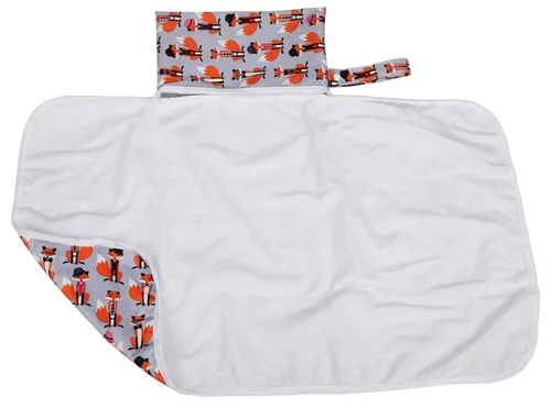 Vista 5 de Cambiador de pañales para bebé, portátil, plegable, lavable, pañal de viaje impermeable (nacido hasta ser A)
