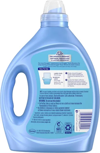 Vista 6 de Snuggle Exhilarations Suavizante líquido para telas, lavanda y orquídea de vainilla, 2 veces concentrado, 188 cargas Ultra Concentrated Formula