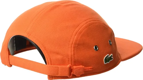 Vista 2 de Lacoste Gorra Girolle de algodón Piqué Side Mini Croc para hombre, grande, naranja