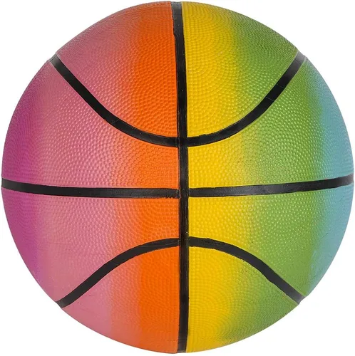 Vista 4 de Rhode Island Novelty Baloncesto arcoíris de 9.5 pulgadas uno por pedido