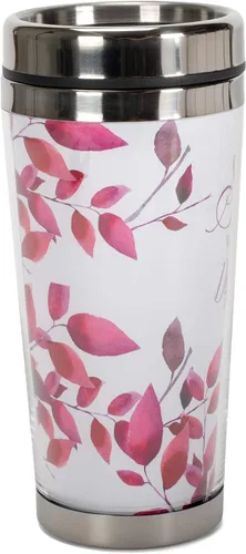 Vista 3 de Proverbs 31 Woman - Taza de viaje de acero inoxidable de 16 onzas con tapa