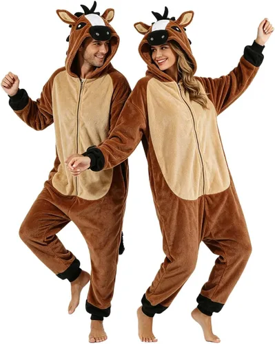 Vista 7 de vavalad Pijama de una sola pieza para adultos, disfraz divertido