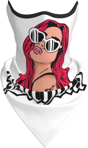 Vista 2 de Karol Music and G Sun - Máscara facial con protección UV, polaina para el cuello, bufanda resistente al viento, protector solar, transpirable