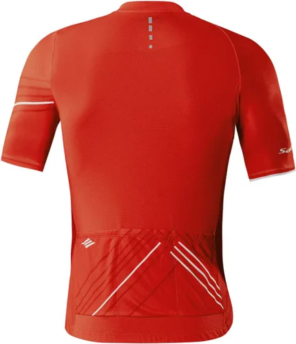 Vista 7 de Santic Camiseta de ciclismo para hombre, manga corta, camisas de ciclismo de montaña, chaqueta de bicicleta con bolsillos