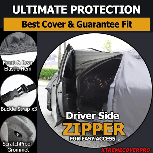 Vista 4 de Funda de coche compatible con Chevy Aveo de 4 puertas XTREMECOVERPRO Diamond Series 2007 2008 2009 2010 2011 negro