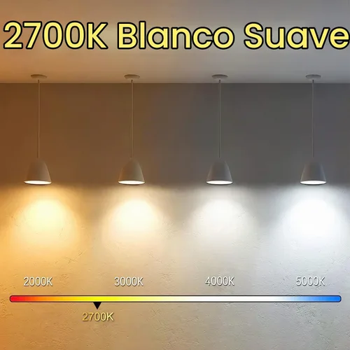Vista 4 de Bombilla LED E26 de 7.3 pulgadas, 6 W, regulable, bombillas Edison blancas suaves de 2700 K, 800 lm, igual a 80 W, tubular T10 T9, bombilla larga