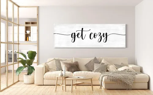 Vista 9 de NATVVA Pósteres rústicos de pared con texto en inglés «Better Together», lienzo, arte para dormitorio principal, sobre la cama, póster de decoración