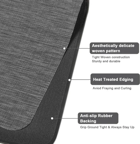Vista 6 de AiBOB Alfombrilla para silla de oficina para suelo de madera dura y baldosas, 36" x 48" resistente para computadora y silla de escritorio