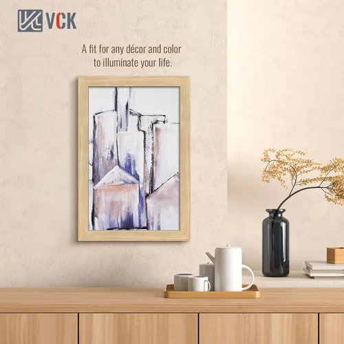 Vista 296 de VCK Marcos para póster de madera maciza de 22.375 x 34 pulgadas, marco de fotos A1 negro con montaje en pared, paquete de 3