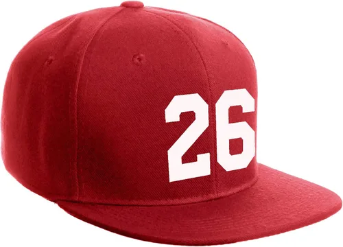 Vista 172 de Número de equipo modificado para requisitos particulares del jugador del color del sombrero del Snapback de la visera plana clásica de la visera