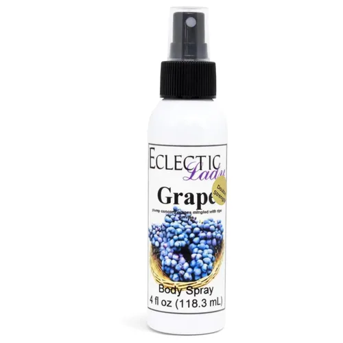 Vista 13 de Eclectic Lady Spray corporal de uva, doble fuerza, 2 onzas, niebla corporal