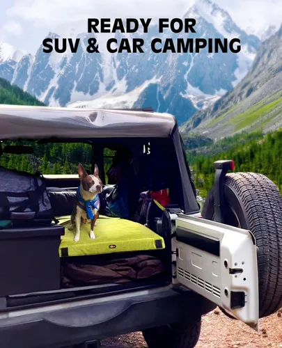 Vista 7 de Colchón de camping de espuma viscoelástica GAIALOOP extra grueso de 4 pulgadas, colchón de suelo enrollable para dormir en campamento, colchoneta