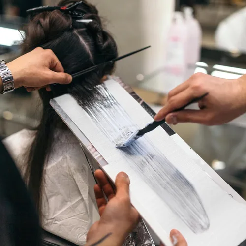 Vista 5 de Noverlife 100 unidades de papel de tinte para el cabello de gran tamaño reutilizable de espuma para el cabello