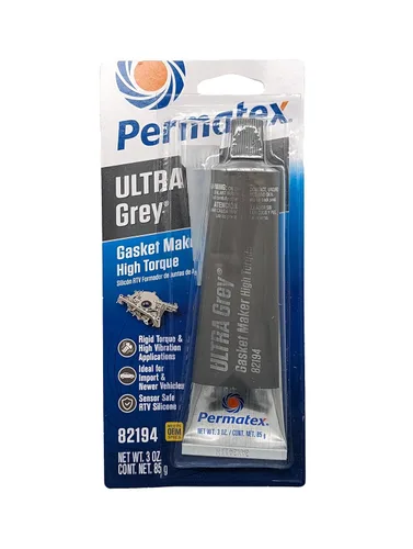 Vista 16 de Permatex 22074 Ultra Grey Rigid High-Torque RTV Fabricante de Juntas de Silicona, Seguro para Sensores y No Corrosivo, Para Aplicaciones de Alto Par