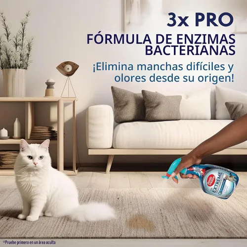 Vista 7 de Simple Solution Extreme - Removedor de manchas para gatos, eliminador