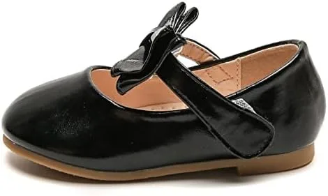 Vista 3 de kkdom Mary Jane - Zapatos de vestir para niñas pequeñas, bailarinas, zapatos planos para la escuela, fiesta, boda