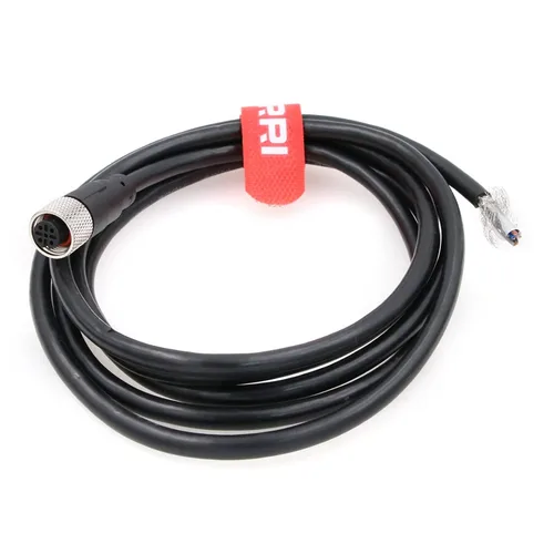 Vista 2 de Conector de sensor M12 5pin A código hembra moldeado al cable industrial de un solo extremo para conexiones industriales automatizadas del sensor