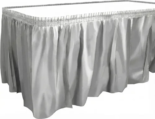 Vista 19 de Mantel de plástico negro rectangular de 29 pulgadas x 14 pulgadas para fiesta