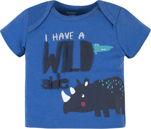Vista 2 de Gerber Camisa de 4 piezas para bebés y niños pequeños body y pantalón corto