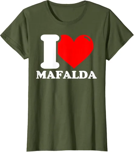 Vista 22 de Camiseta I Love Mafalda, Negro
