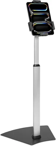 Vista 9 de Mount-It! Soporte universal para quiosco POS para tablet con bloqueo de cable y soporte de montaje en pared, abrazadera ajustable para tabletas