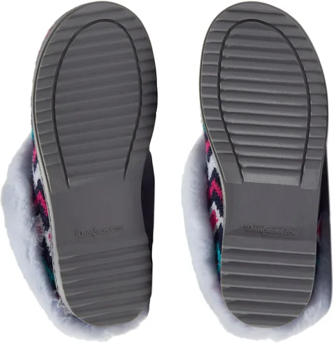 Vista 5 de Dearfoams Pantuflas de punto de chenilla Hannah para mujer