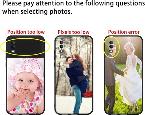 Vista 7 de Styletify Funda de teléfono personalizada para LG k61, collages de múltiples imágenes, funda personalizada con texto fotográfico, funda protectora a