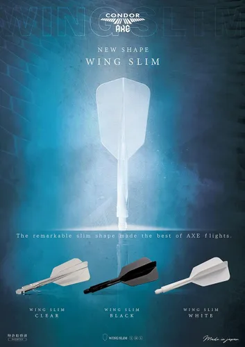 Vista 2 de CONDOR AXE WING SLIM M BLACK CONDORUAXE Wing Slim Dardos Flight Medium