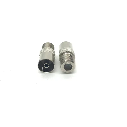 Vista 2 de uxcell 2pcs antena CATV TV FM PAL hembra a F hembra Jack RF adaptador coaxial
