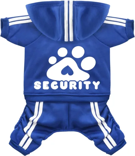 Vista 11 de Sudadera de seguridad con capucha para perros de 4 patas - Mono con sudadera - Sudaderas - Ropa suave y cálida para perros - Suéter con capucha