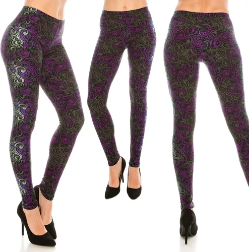 Vista 2 de Leggings para mujer con patrón ultra suave