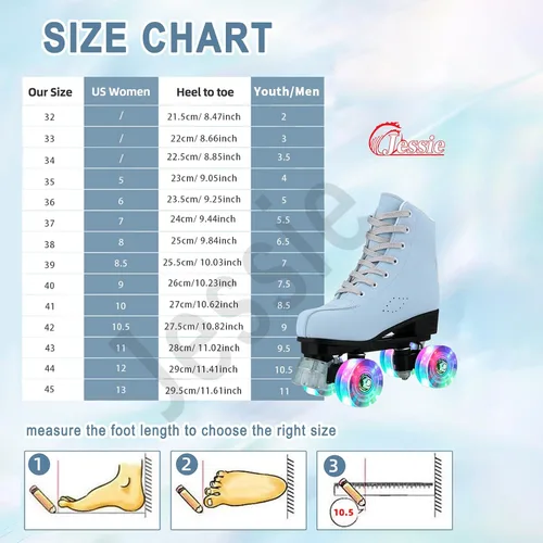 Vista 5 de jessie Patines de ruedas para mujer, patines esmerilados, ajustables, holográficos, para mujeres, patines de velocidad para mujeres, patines