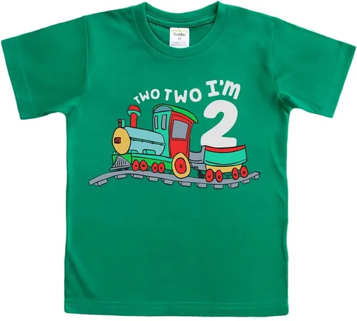 Vista 15 de Unordinary Toddler Camiseta de 2º cumpleaños para niño Chugga Chugga Two Two Train im 2 años Negro (Charcoal Black)