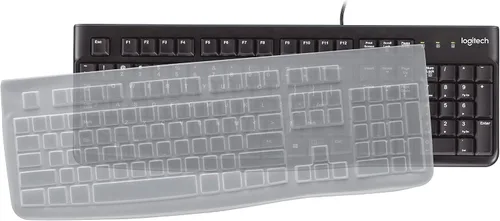 Vista 3 de Logitech Teclado K120 con cubierta protectora de silicona para EDU