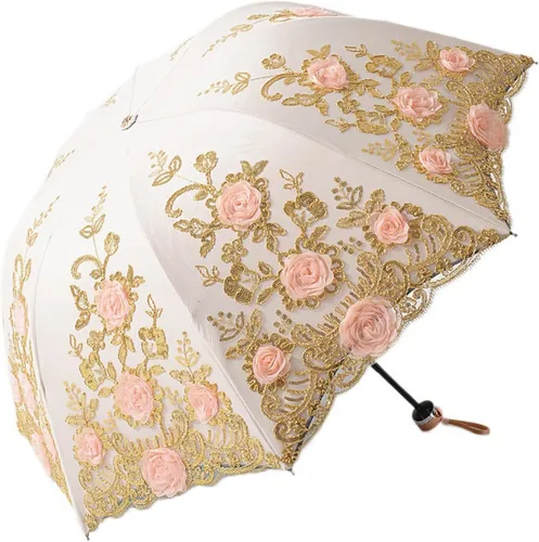 Vista 67 de Honeystore - Parasoles de encaje de flores para fiesta de boda, paraguas nupcial de encaje
